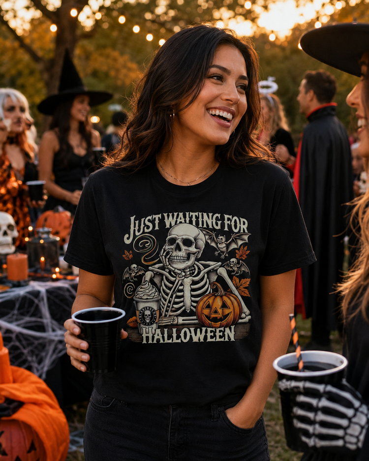 Just Waiting For Halloween Fanatic T-Shirt