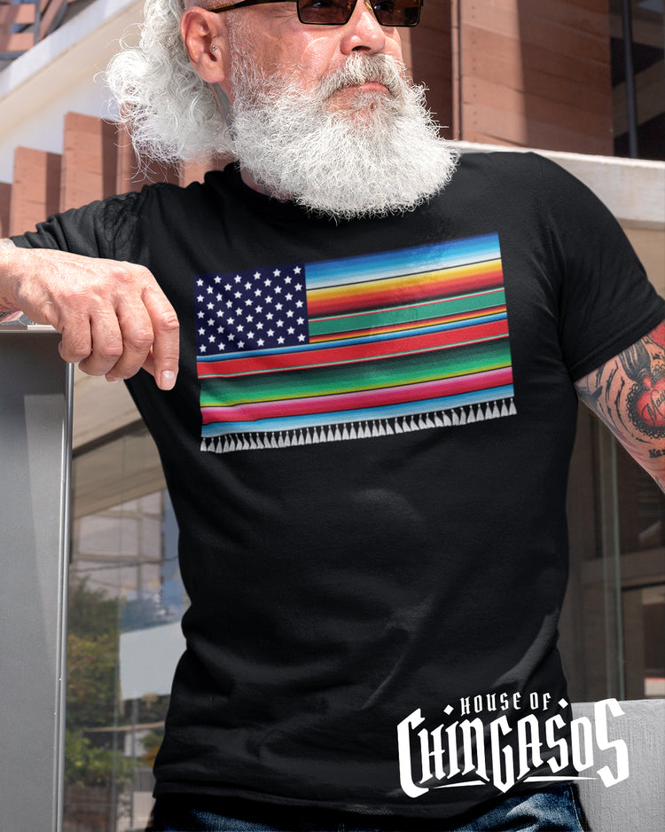 Mexcellent Old School Serape Flag T-Shirt