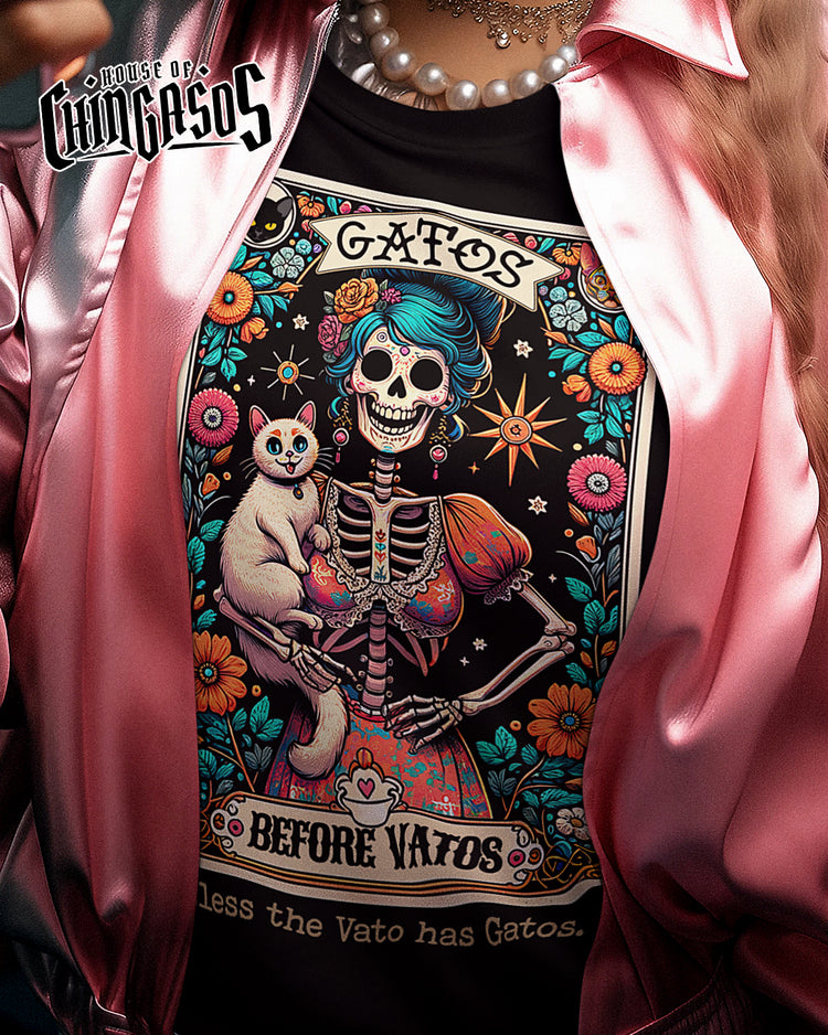 Gatos Before Vatos Loteria OG T-Shirt