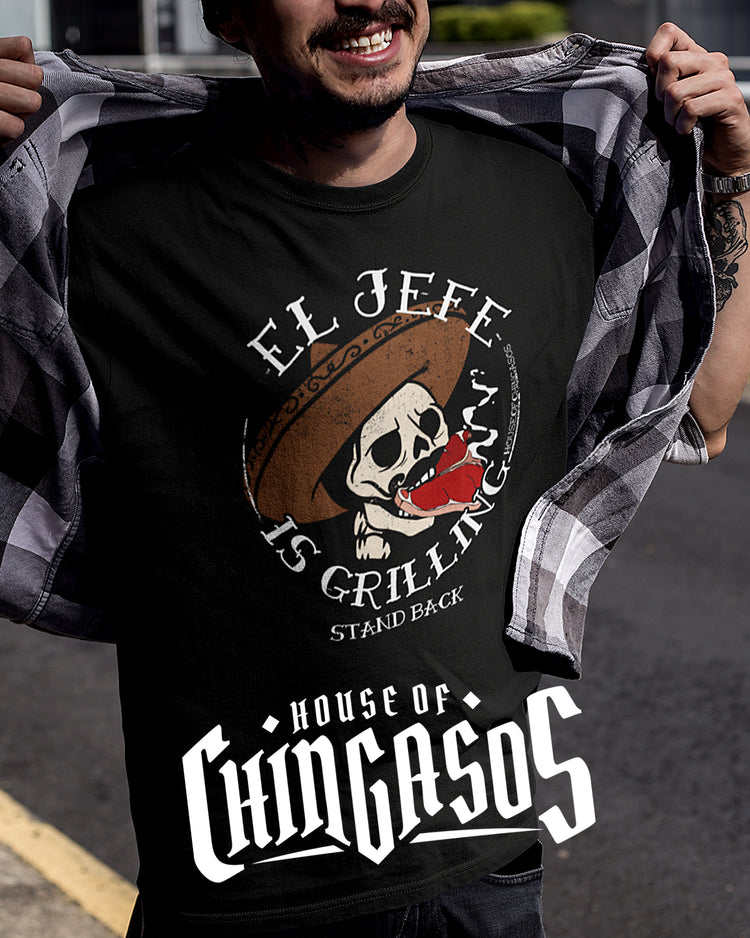 Premium El Jefe Is Grilling Old School T-shirt