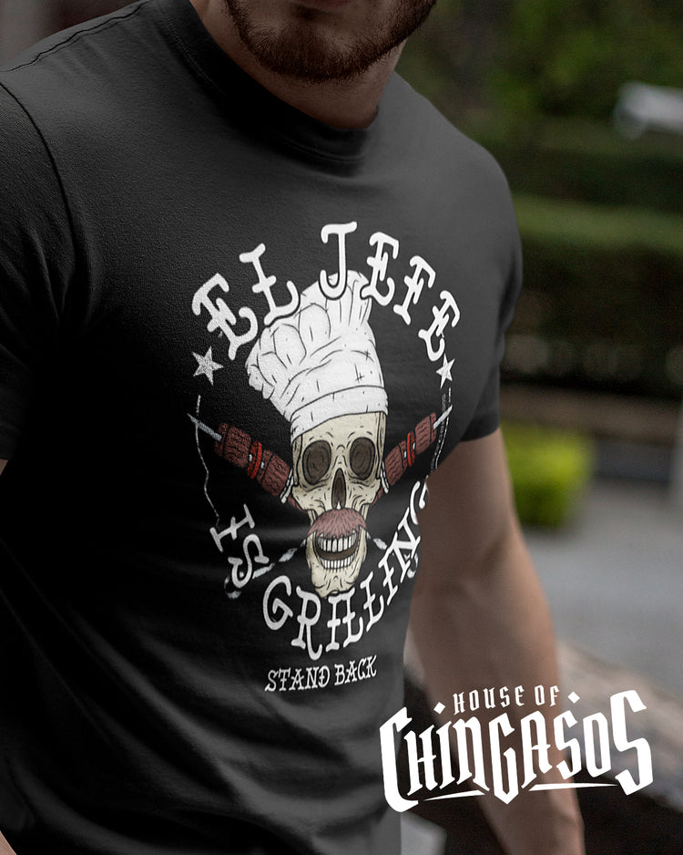 Premium El Jefe De Chefe Grilling T-shirt