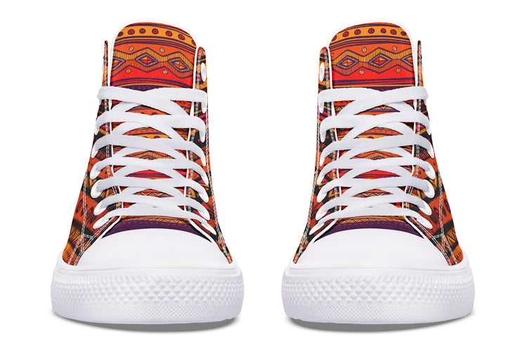 Chicano All Star Mayan High Tops ( Black or White Sole )
