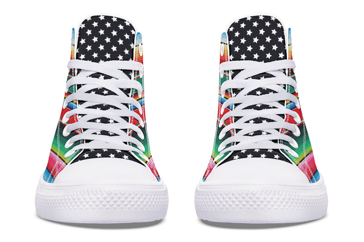 OG Cross Cultura High Tops Star Tongue ( Black or White Sole )