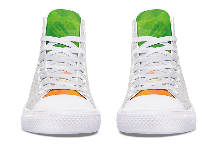 Irish Printed Patch High Tops ( Black or White Sole )