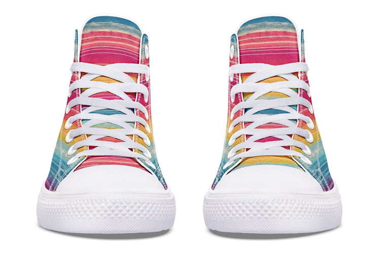 Mexico City Sunset High Tops ( Black or White Sole )