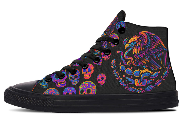 Neon Air Aguila High Tops (Black or White Sole)