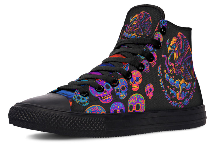 Neon Air Aguila High Tops (Black or White Sole)