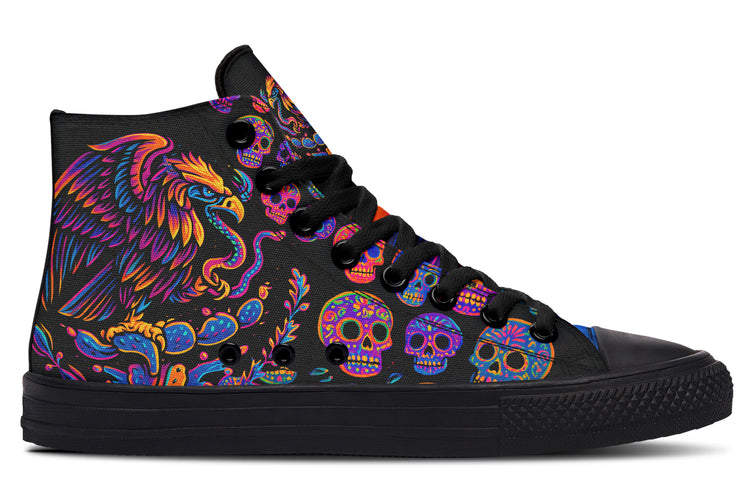 Neon Air Aguila High Tops (Black or White Sole)