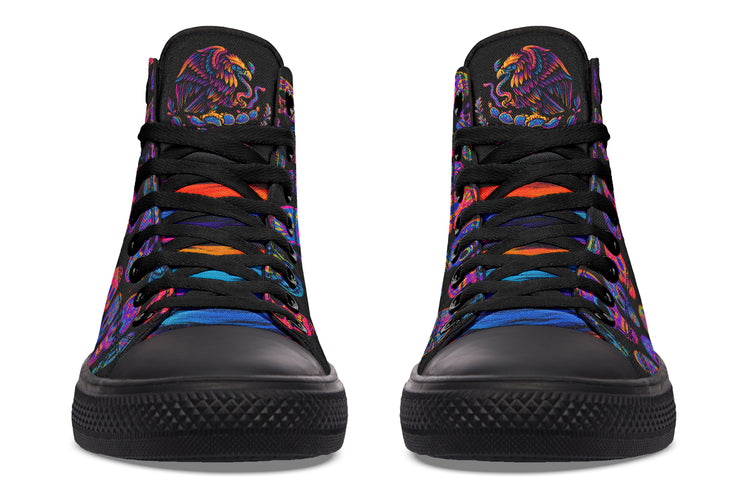 Neon Air Aguila High Tops (Black or White Sole)