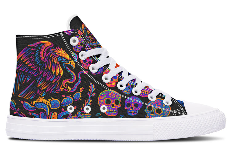 Neon Air Aguila High Tops (Black or White Sole)