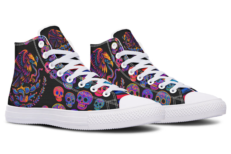 Neon Air Aguila High Tops (Black or White Sole)