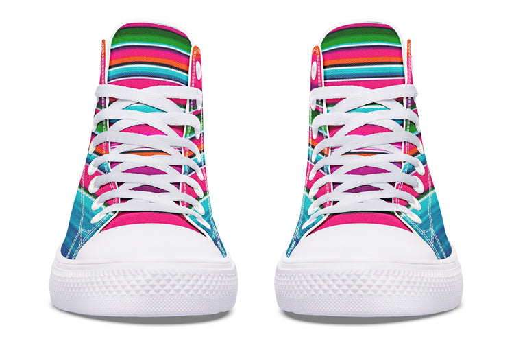 Pink Serape High Tops ( Black or White Sole )