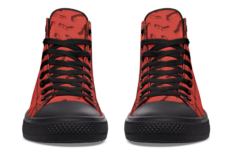 No Pica Hot High Tops ( Black or White Sole )