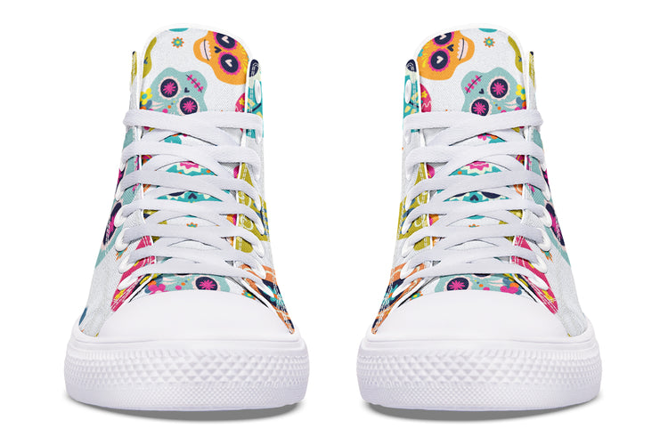 Sugar Skull High Tops ( Black or White Sole )