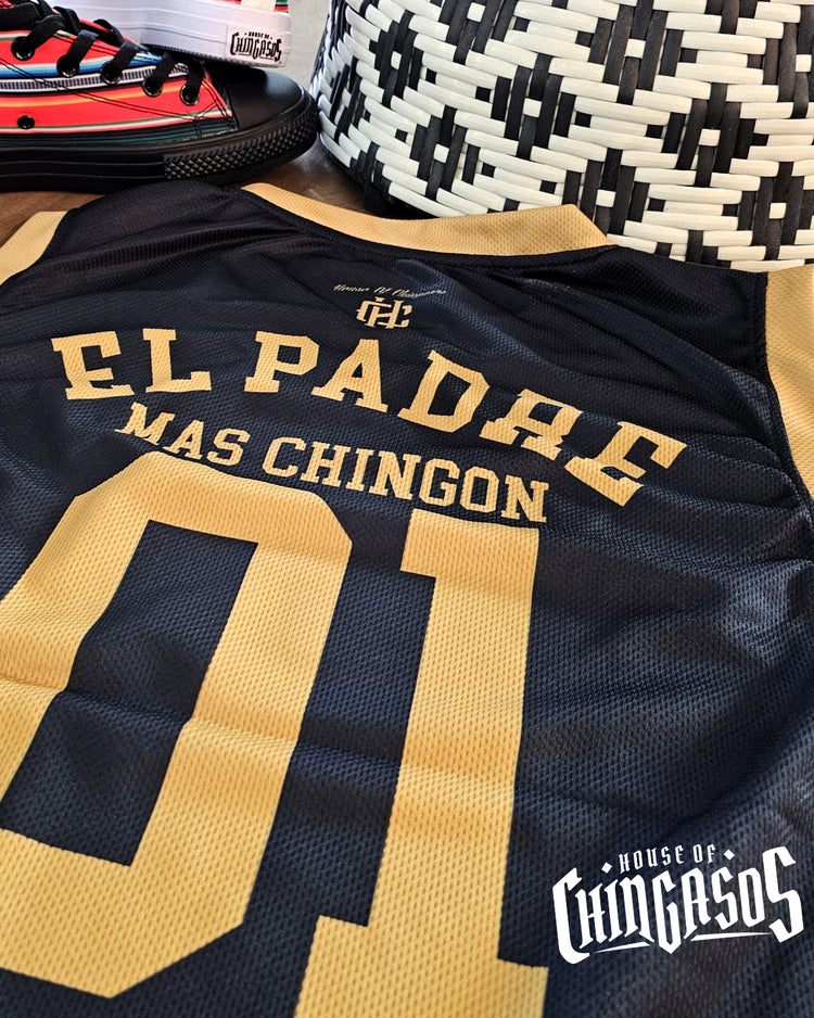 OG Padre Mas Chingon El Jefe Basketball jersey
