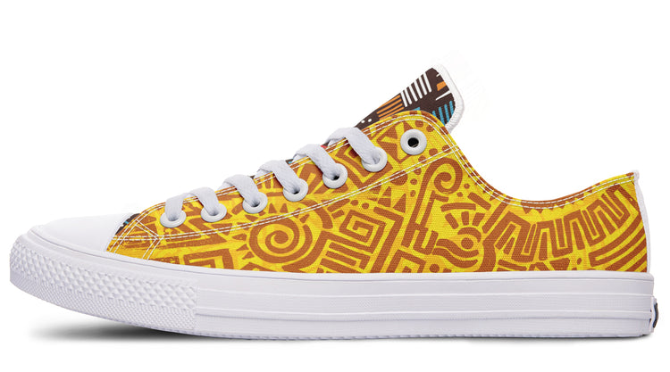 OG Low Tops Aztec ( Black or White Soles )