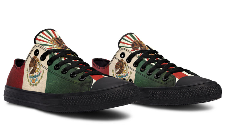 Mex Flag Low Tops ( Black or White Sole )