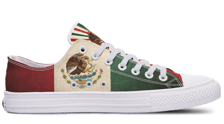 Mex Flag Low Tops ( Black or White Sole )