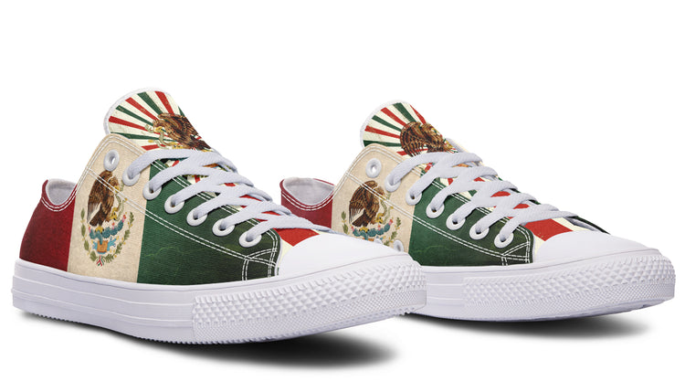 Mex Flag Low Tops ( Black or White Sole )