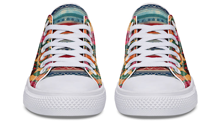 Tacos Y Rosas Low Tops ( Black or White Sole )