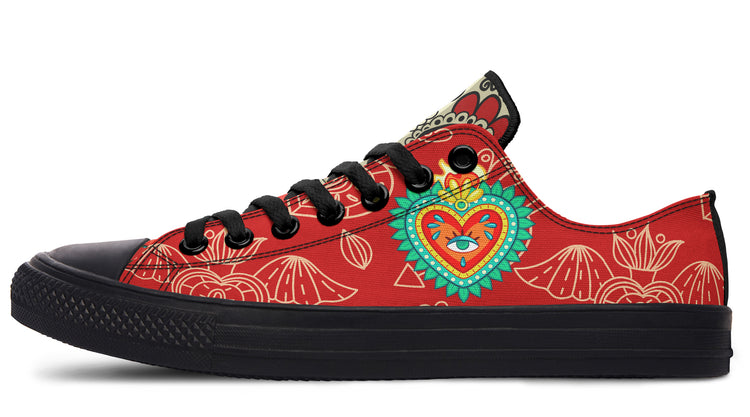 MEN'S Raza Corazon Vday Low Tops ( Black or White Sole )