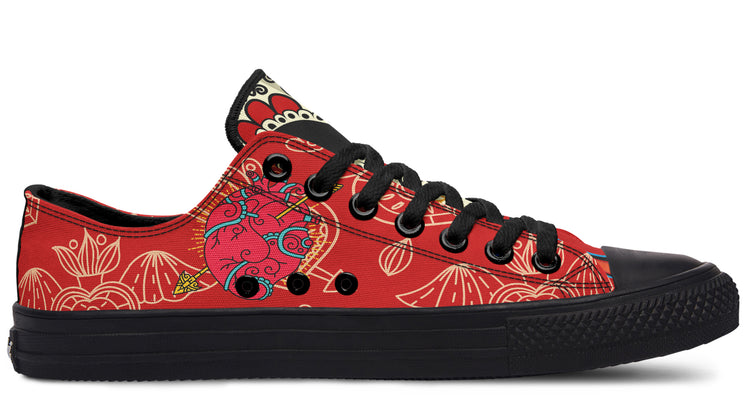 MEN'S Raza Corazon Vday Low Tops ( Black or White Sole )