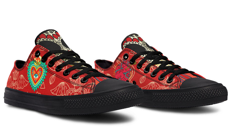 MEN'S Raza Corazon Vday Low Tops ( Black or White Sole )
