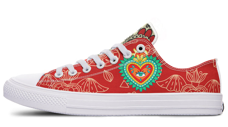MEN'S Raza Corazon Vday Low Tops ( Black or White Sole )