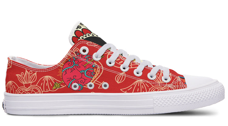 MEN'S Raza Corazon Vday Low Tops ( Black or White Sole )