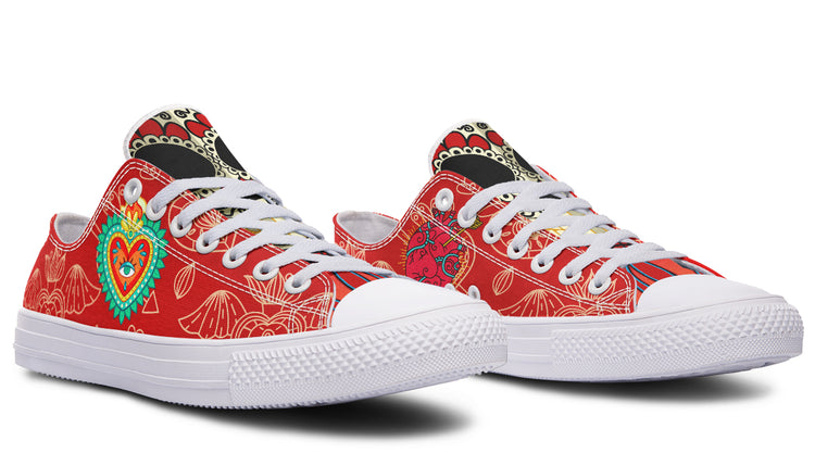 MEN'S Raza Corazon Vday Low Tops ( Black or White Sole )