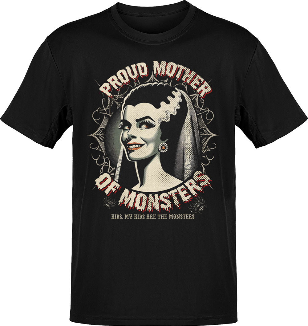 Proud Mother Of Monsters Old School Mm T-Shirt  House Of Chingasos