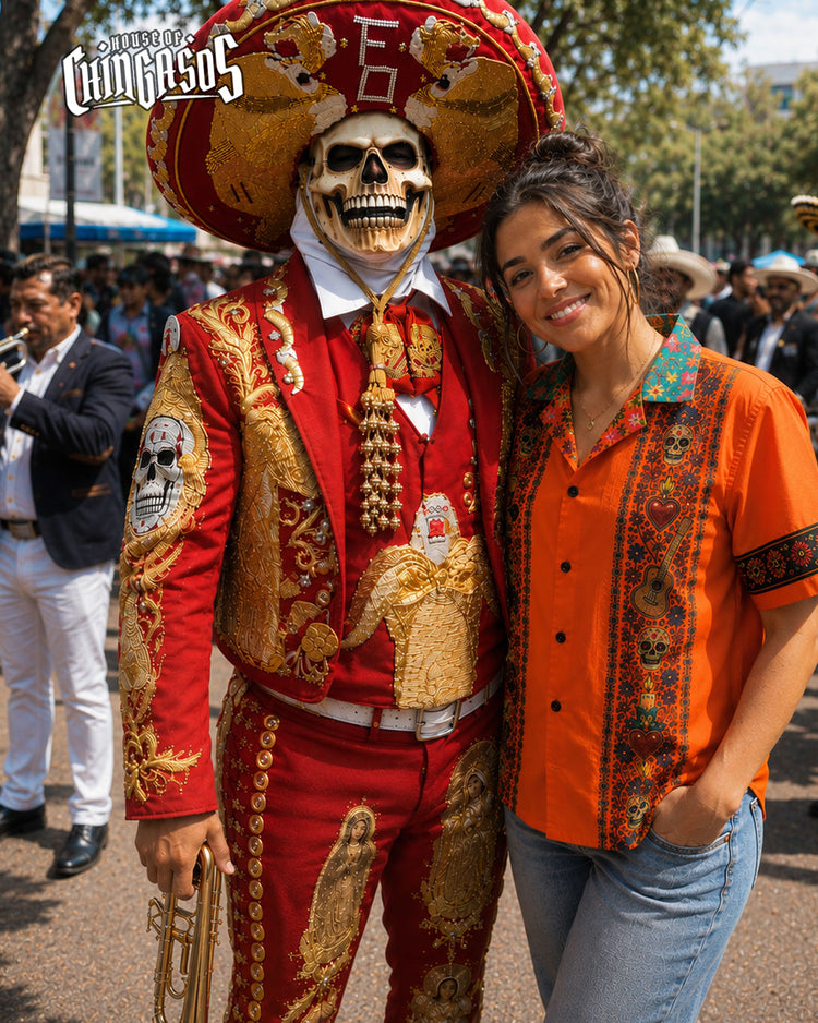 Viva Los Muertos Guayabera