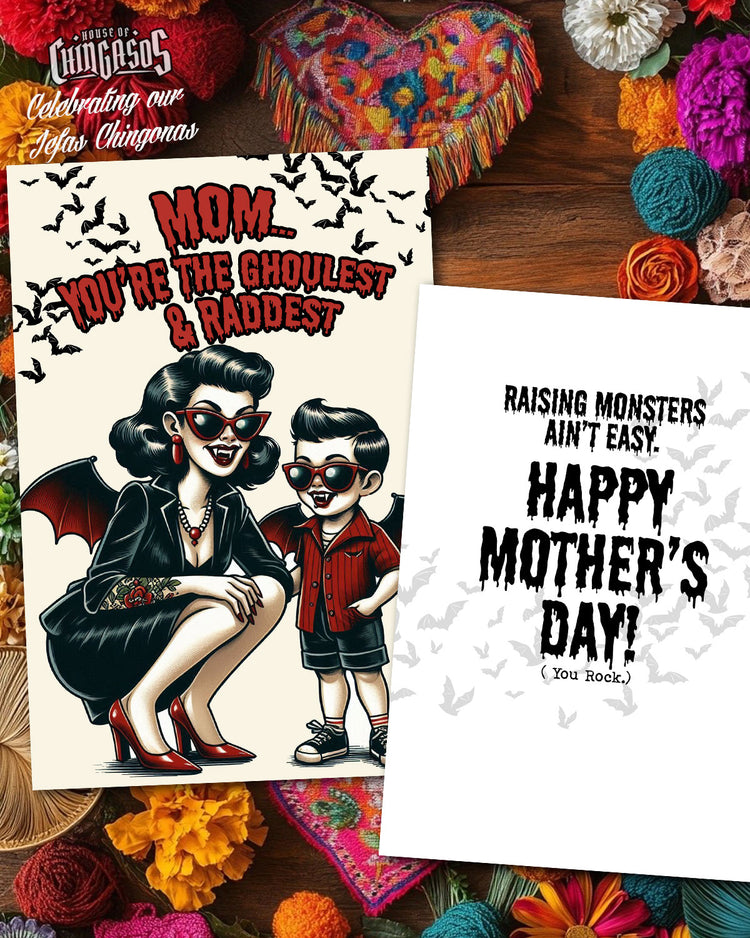 Mom You're The Ghoulest Rad Mother's Day Card