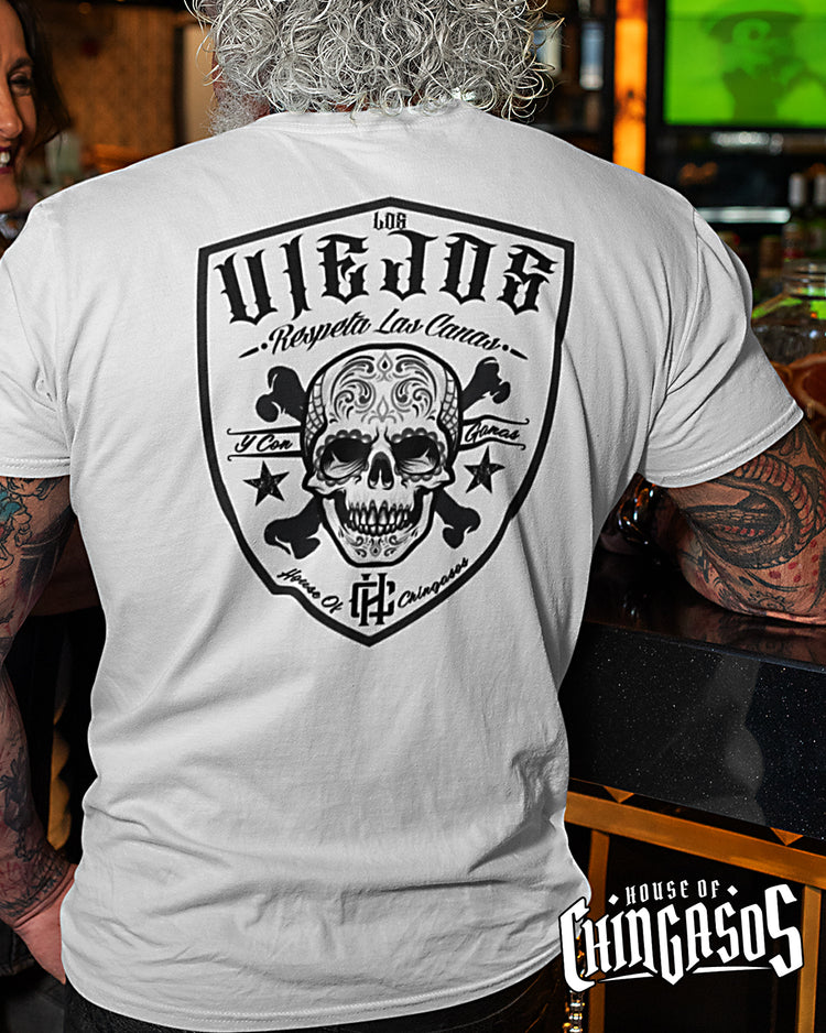 Premium Los Viejos Respeta Las Canas Old School T-shirt