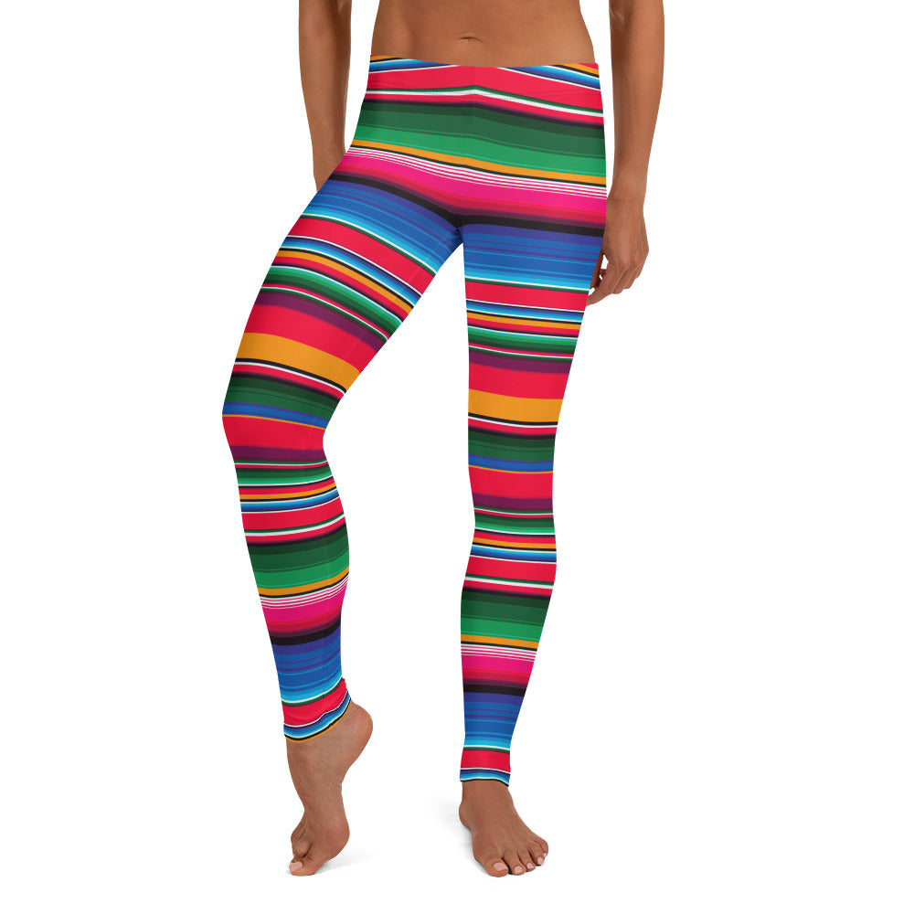 Neon Serape Basic Leggings Neon Serape Basic Leggings