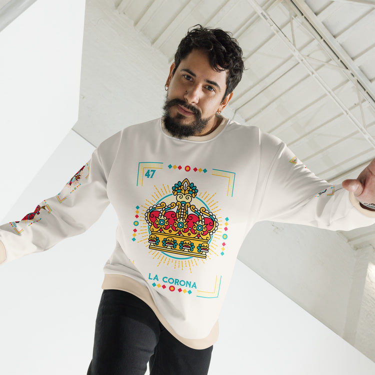 Premium Fleece-lined Loteria Navidad Sweatshirt Pajama Top