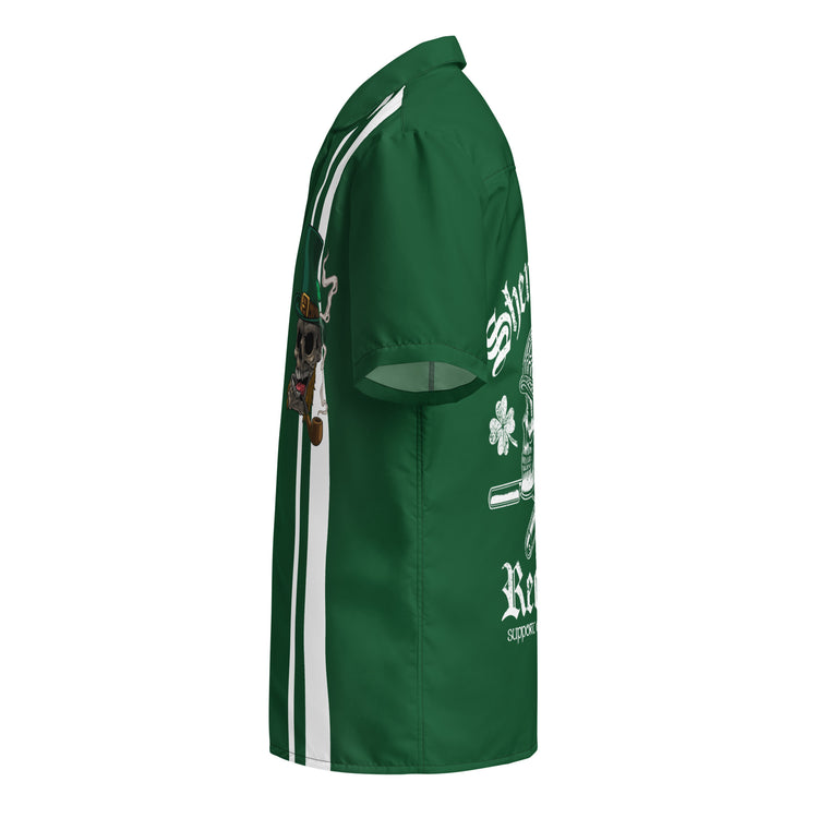 St. Patrick's Shenanigator Irish Skull Button Down Unisex button shirt