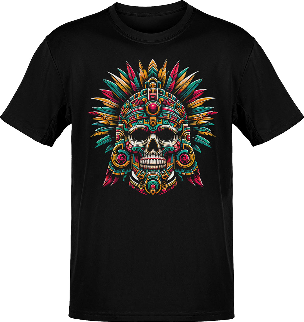 Azteca Warrior Calavera T-Shirt – House Of Chingasos