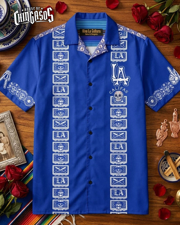 LA All Day Guayabera (Azul Royale)