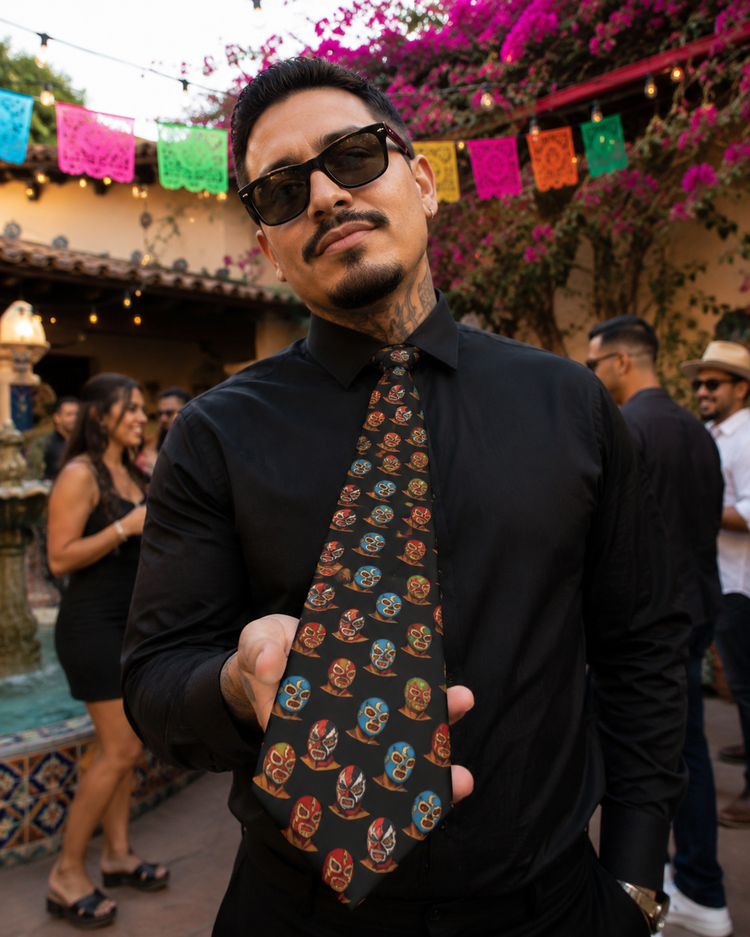 Lucha Mascaras Necktie