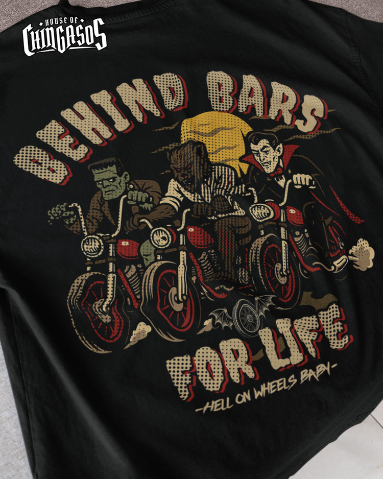 Behind Bars For Life Moto Tee