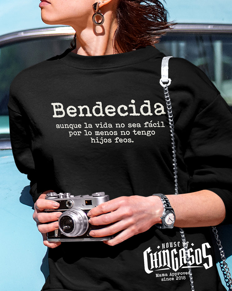 Premium Heritage Cotton Bendecida Madre Sweatshirt (Printed)