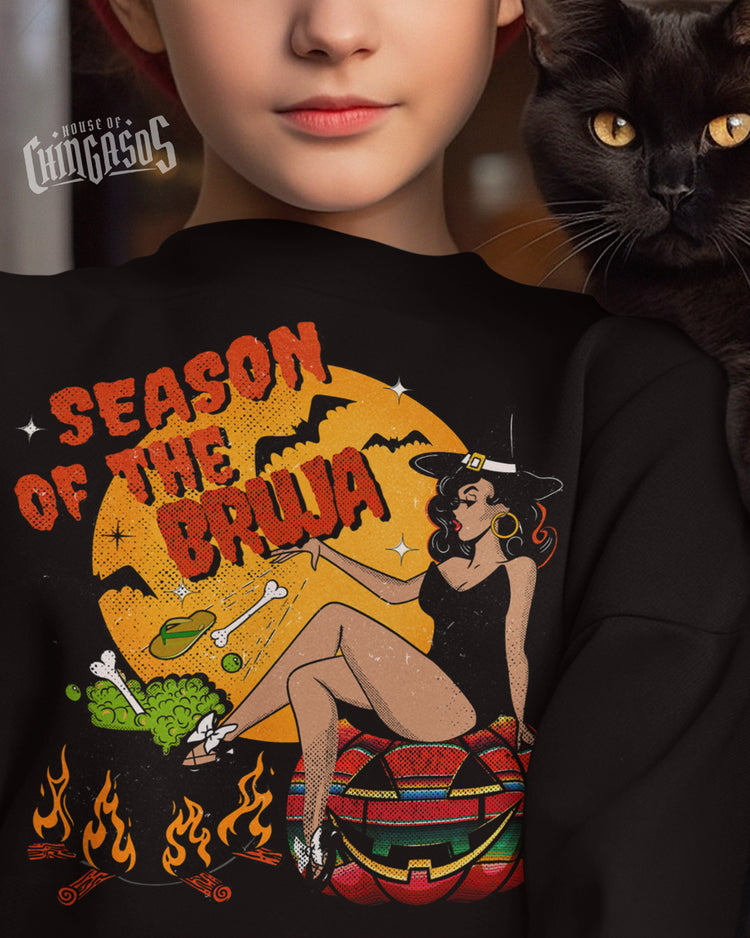 Bruja Season Premium Heritage Sweatshirt ( SIZE UP )