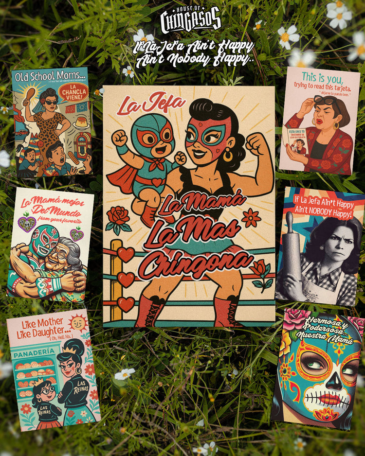 La Jefa La Mama La Chingona Mother's Day Greeting card