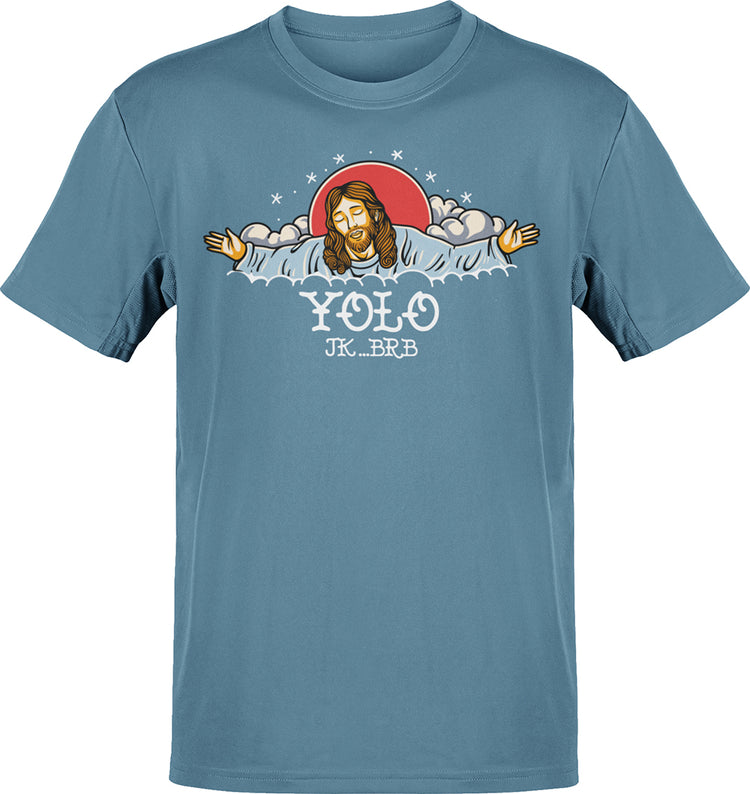 Premium Jesus YOLO BRB T-shirt