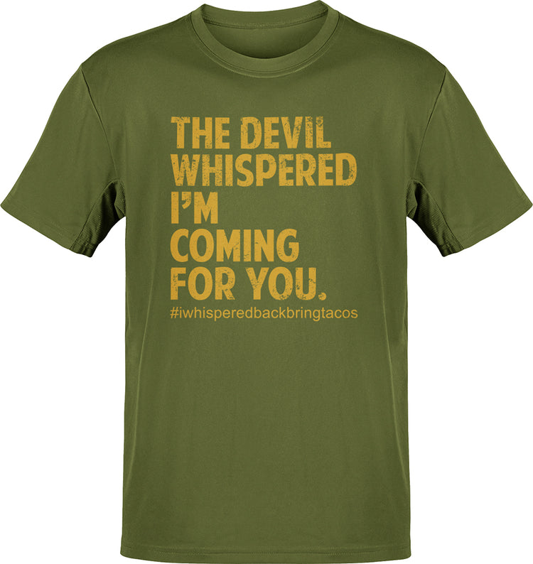 Premium The Devil Whispered Taco Tee ( Vintage Print )