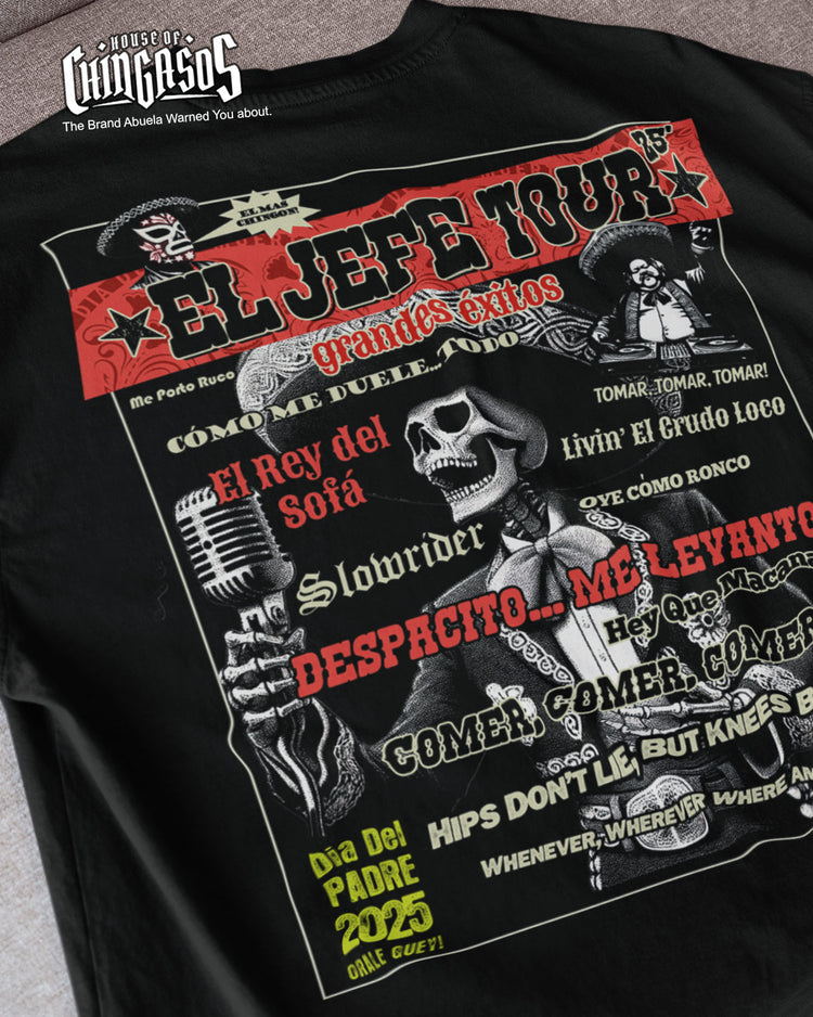 El Jefe Tour Greatest Hits T-Shirt Black Style OG ( Back Print )