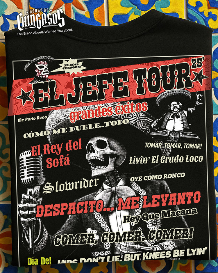 El Jefe Tour Greatest Hits T-Shirt Black Style OG ( Back Print )