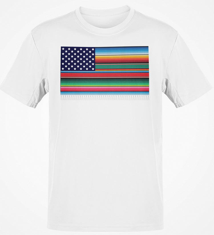 Mexcellent Old School Serape Flag T-Shirt