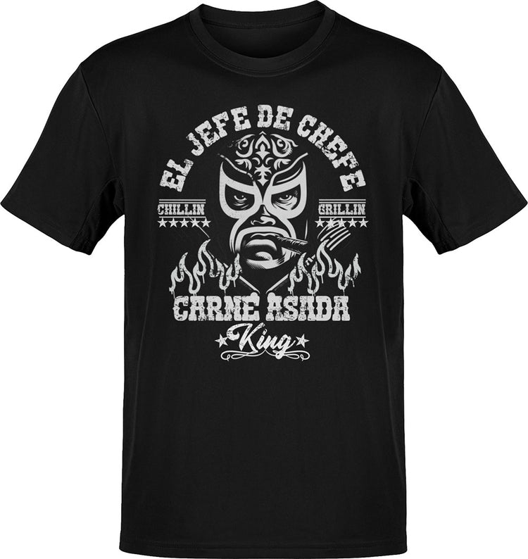 El Jefe Chefe Carne Asada King Grilling T-Shirt